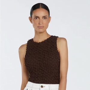 DISSH PRESLEY CHOC CREW NECK TOP